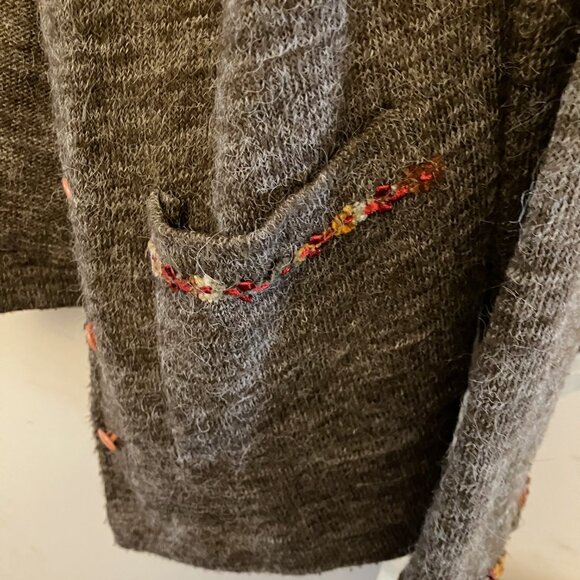 Brown Heather Cardigan or Light Jacket - Picture 4 of 9